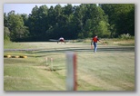 Directing traffic at the Mesmer's airfield for the Experimental Aircraft Fly-in