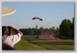 Precision parachute landing at the fly-in